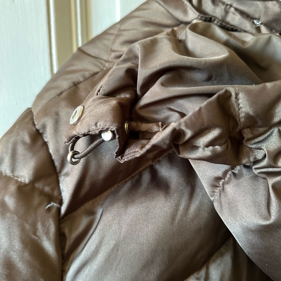 Lands' End Brown Quilted Long Puffer Jacket - Like New - Picture 12 of 16